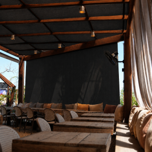 Toldo Vertical - tela solar 1% Preta